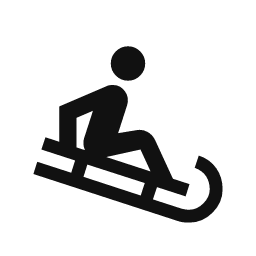 Sledding word art template