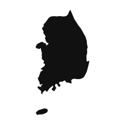 South Korea word art template