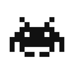 Pixel Alien word art template