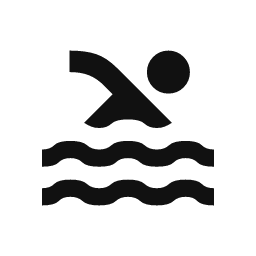 Swimmer word art template