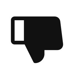 Thumbs Down word art template