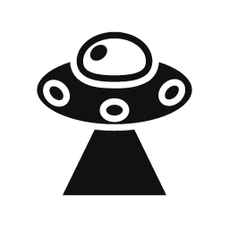 Flying Saucer word art template