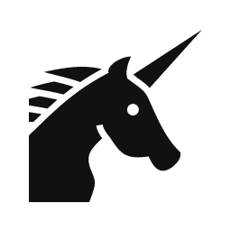 Unicorn word art template