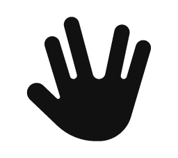 Vulcan Salute word art template