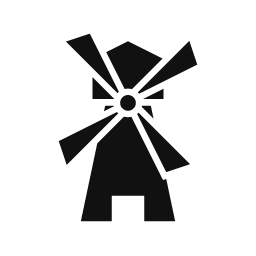 Windmill word art template
