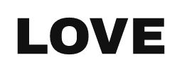 LOVE word art template